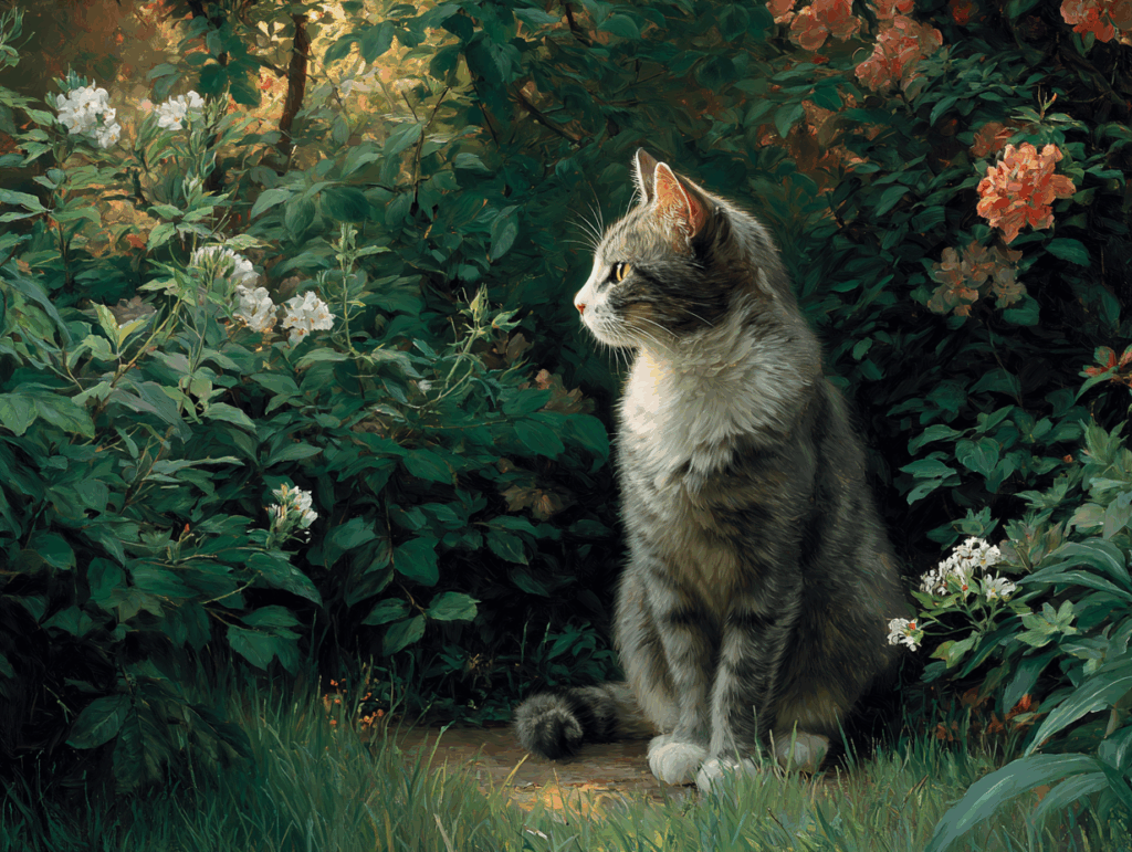 Midjourneyで生成した猫のAI画